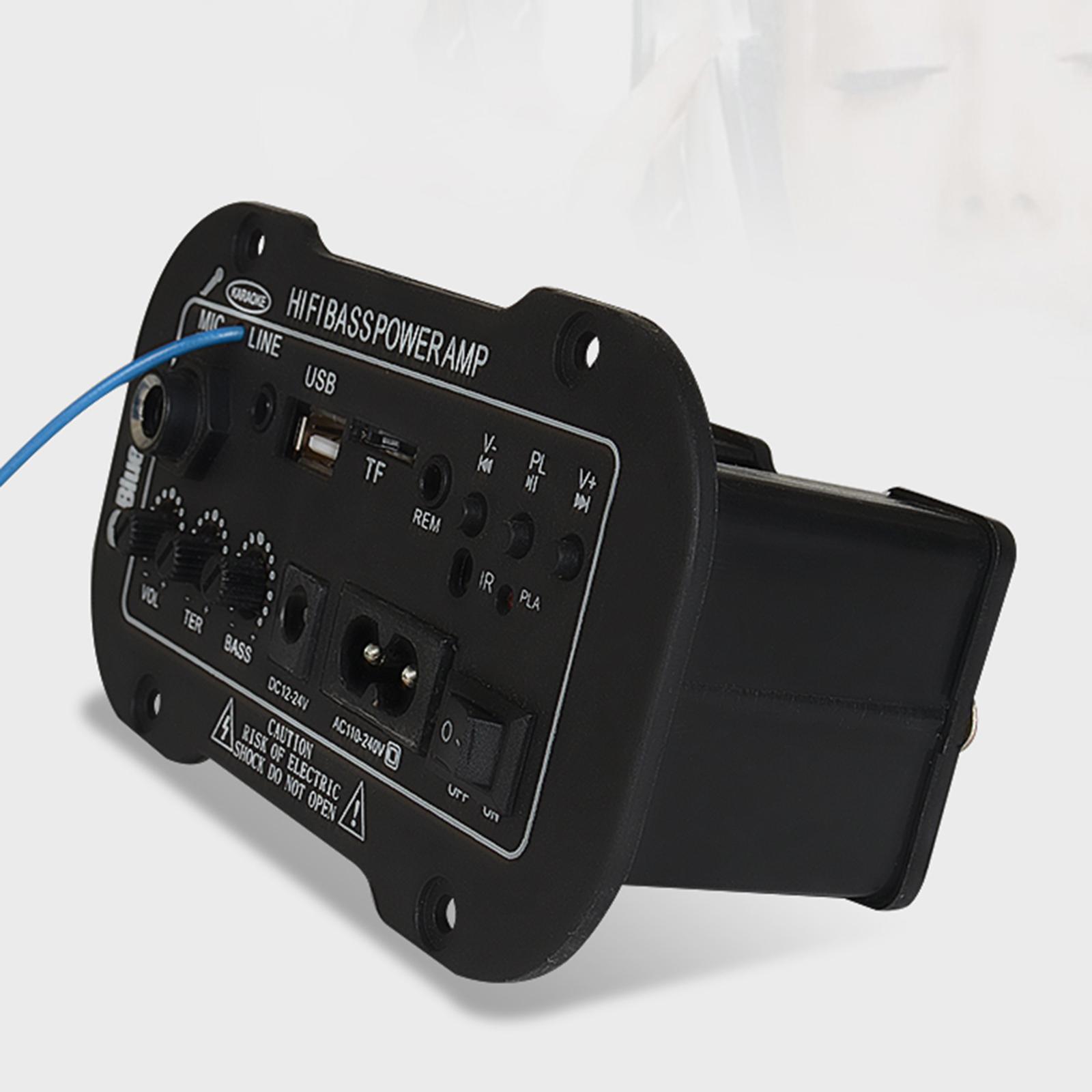 Hi Bass Power Amplifier AMP Radio TF/USB Player DIY for Home Theater 220V