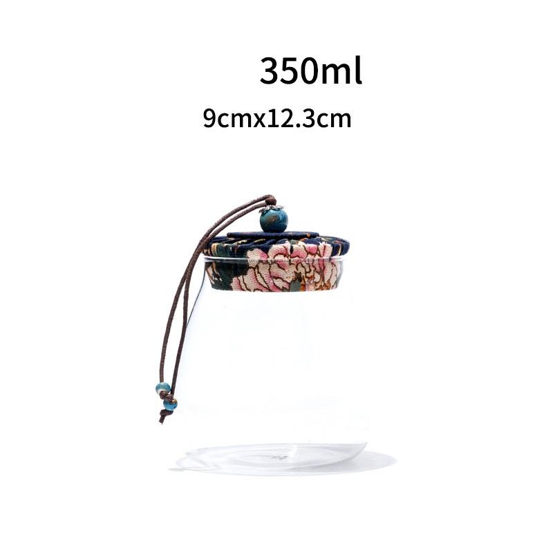 Lọ thủy tinh cao cấp nắp vải siêu kín dung tích 350ml