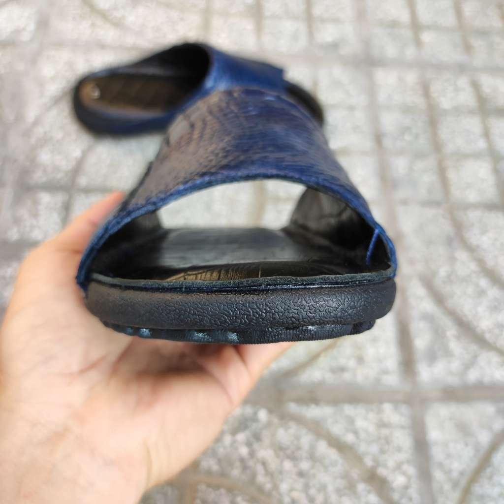 Dép nam Cá sấu Xanh navy Đẳng cấp đích thực!