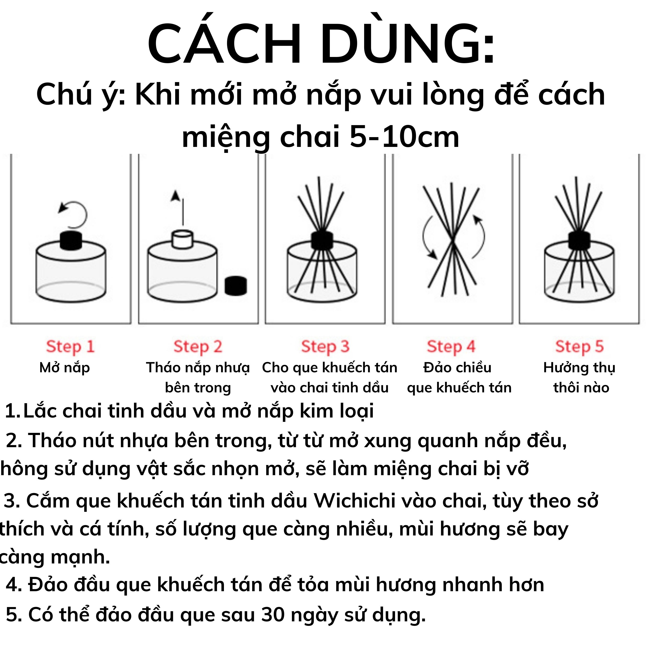 Tinh Dầu Thơm Phòng linh Lan Nam Phí - Mùi Hương Huyền Bí Hoa Khô Vĩnh Cửu Que Gỗ Lọ Tự Khuếch Tán Loại 100ml