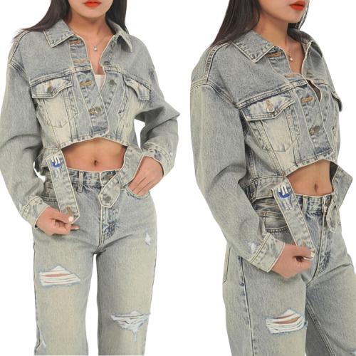 Áo JACKET NŨ tay dài ĐAI KIỂU A3, áo khoác nữ CROTOP màu 2 Cao Cấp, Trẻ Trung - Thương hiệu Samma Jeans - Áo JACKET