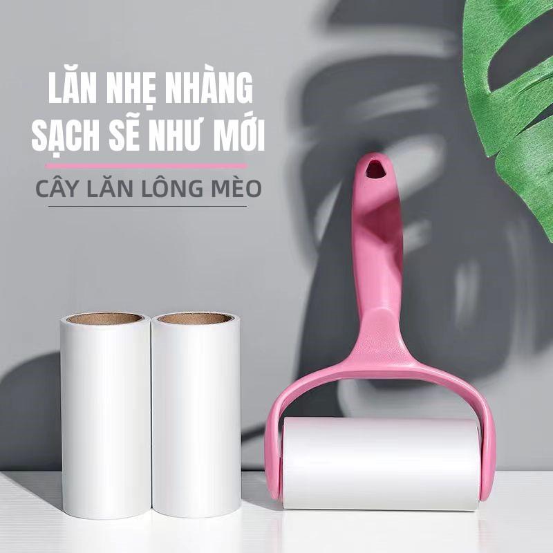 Cây lăn bụi đa năng làm sạch quần áo và ga giường - lõi giấy, con lăn bụi, thích hợp để lăn và thu gom bụi bẩn