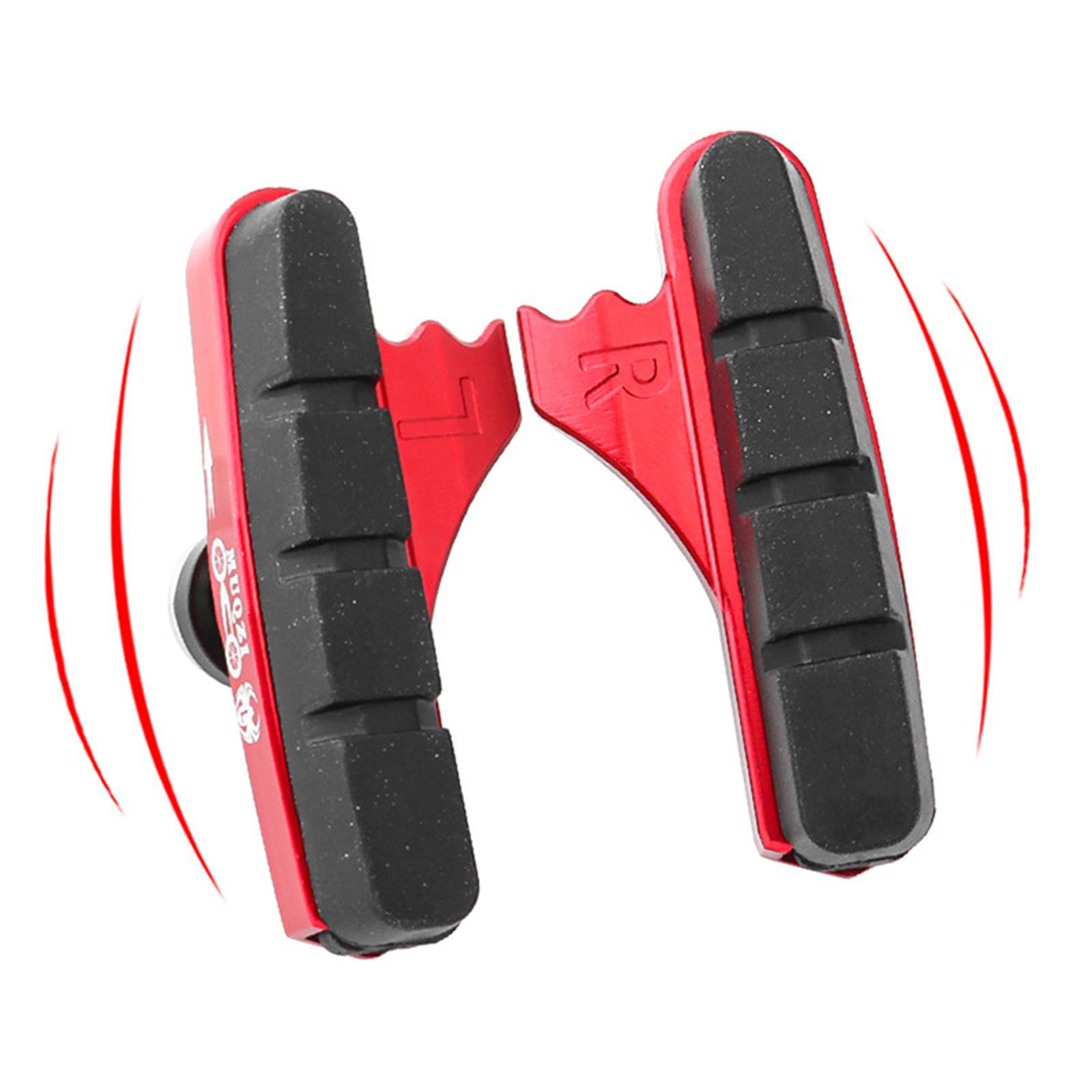 2x 1 Pair Bike Brake Blocks Brake Pads Lightweight for Mountain Folding