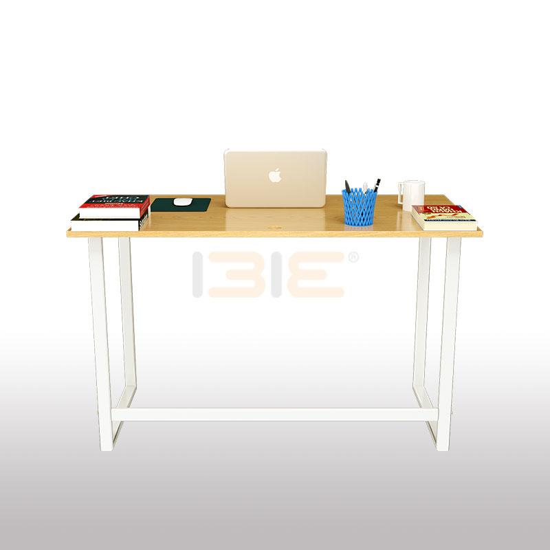 Bộ Bàn Oak-F Trắng Và Ghế Có Tay Đen IBIE IB505