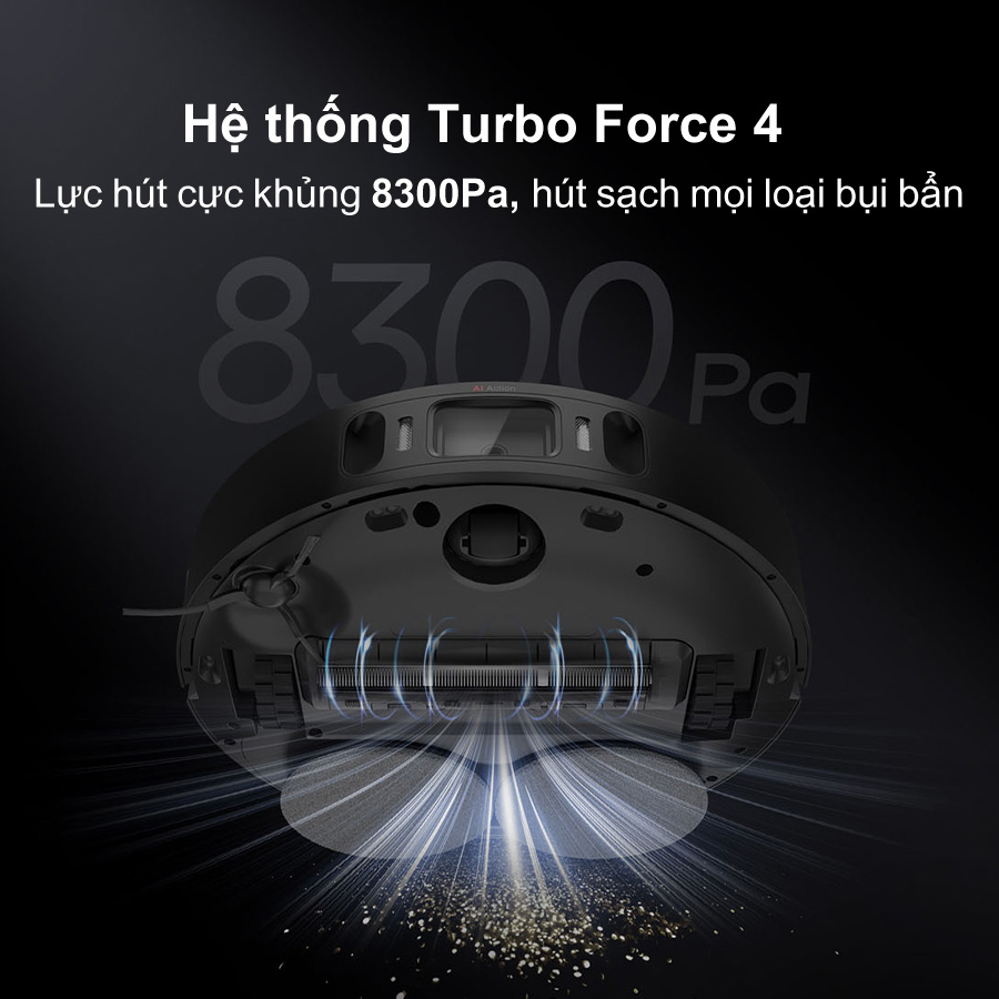 Robot Hút Bụi Lau Nhà Dreame X30 Ultra Camera AI Siêu Thông Minh, Tự Cắt Vụn Tóc Tự Giặt Sấy Nước Nóng Tự Vệ Sinh Dock Sạc Lực Hút 8300 Pa - Hàng Chính Hãng