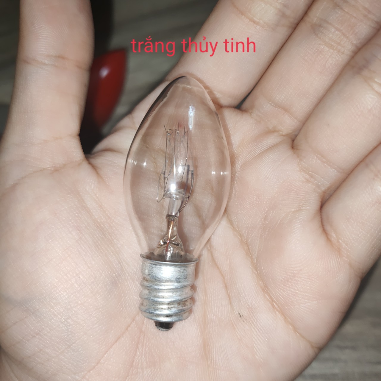 Bóng đèn trái ớt (Led nhựa và Dây tóc thủy tinh) - thờ cúng