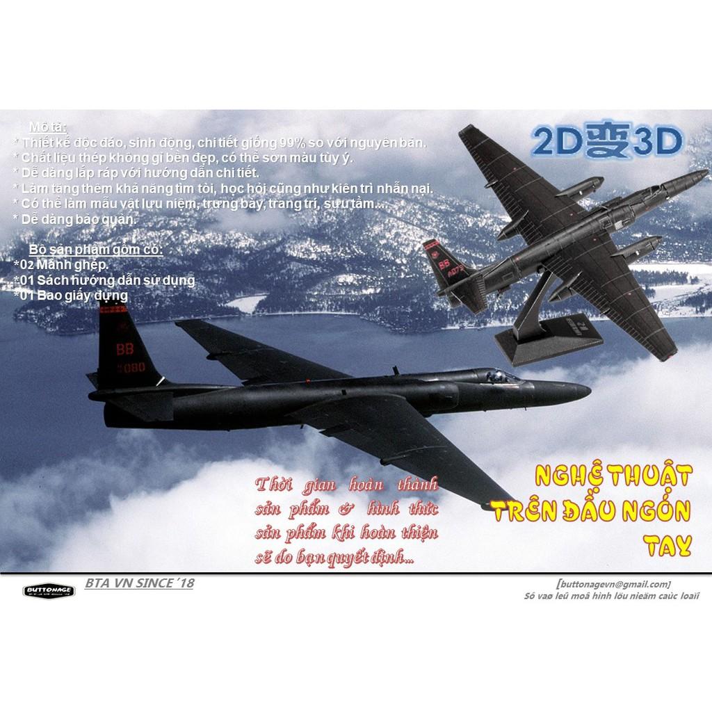 Mô Hình Lắp Ráp 3d Máy bay Trinh Sát U-2 Dragon Lady