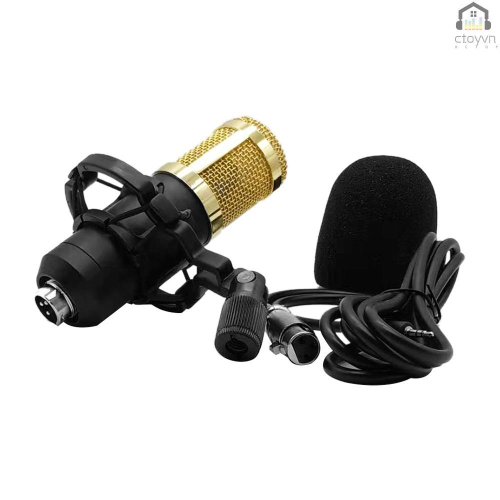 Bộ micro thu âm BM800 độ nhạy cao cho điện thoại máy tính