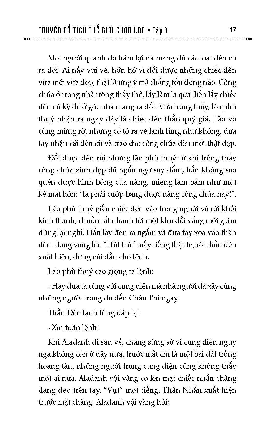 Truyện Cổ Tích Thế Giới Chọn Lọc - Quyển 3: Alađanh Và Cây Đèn Thần