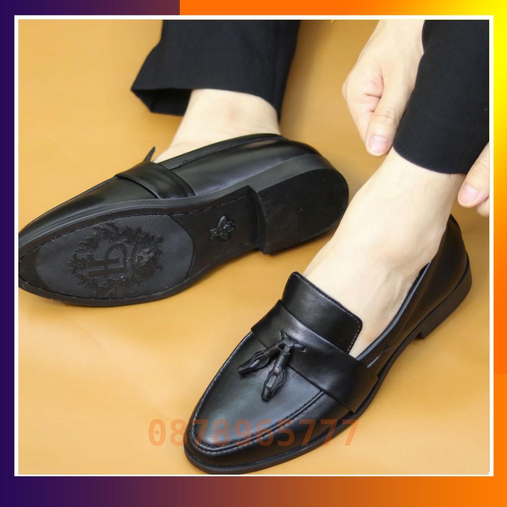Giày Lười Nam Đẹp Giá Rẻ Da Trơn Mã L192