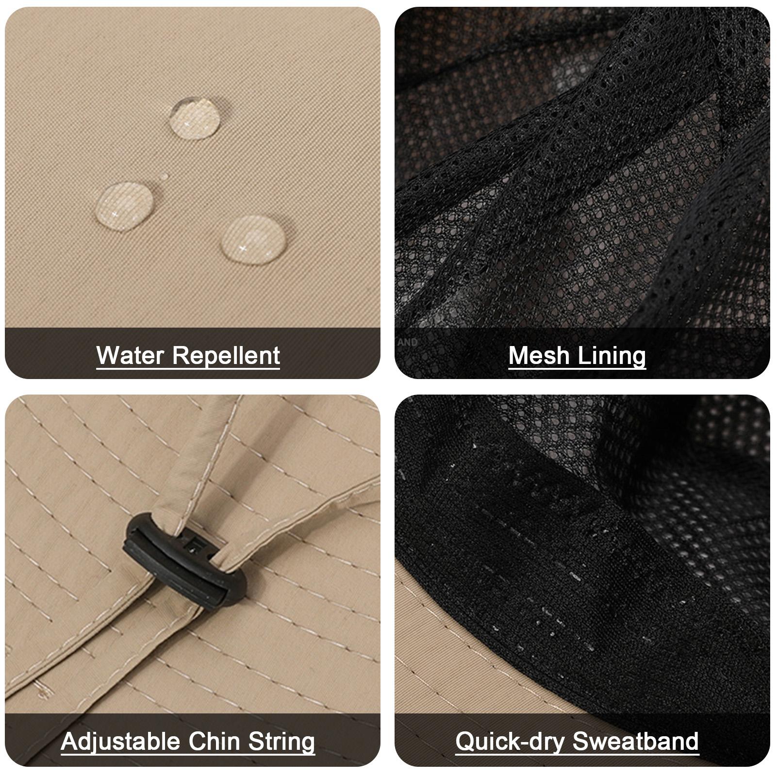 Sun Hat Wide Brim UV Protection Foldable Bucket Hat for Fishing Hiking Camping 12CM Brim