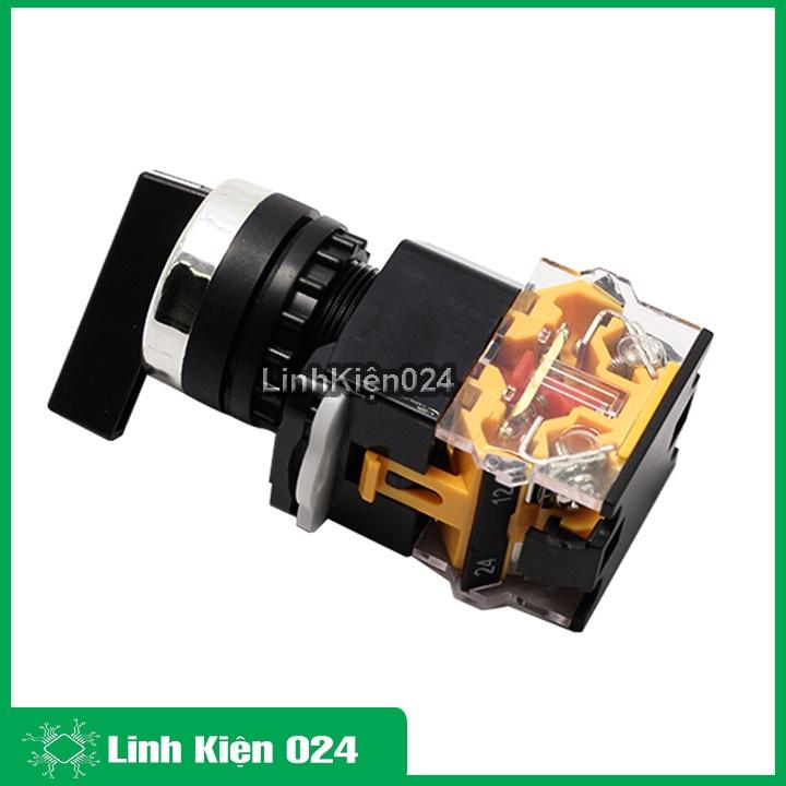 Công Tắc Xoay 3 Vị Trí LA38 440V-10A Tự Hồi