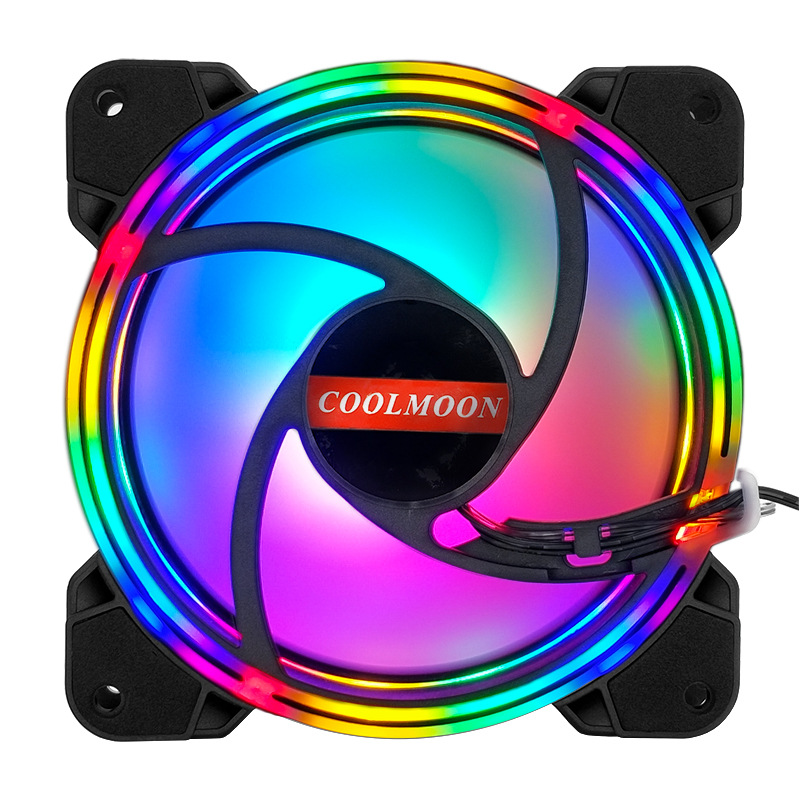 Quạt tản nhiệt, Fan Case Led RGB Coolmoon V5 - Hàng Chính Hãng