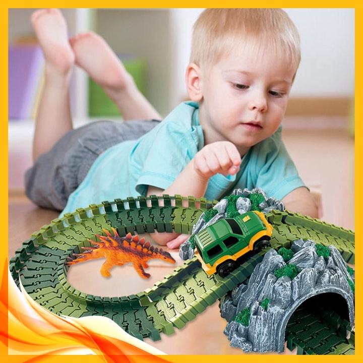 Đoàn xe Thám Hiểm Khủng Long 144pcs TRACK TO DINOSAUR ️