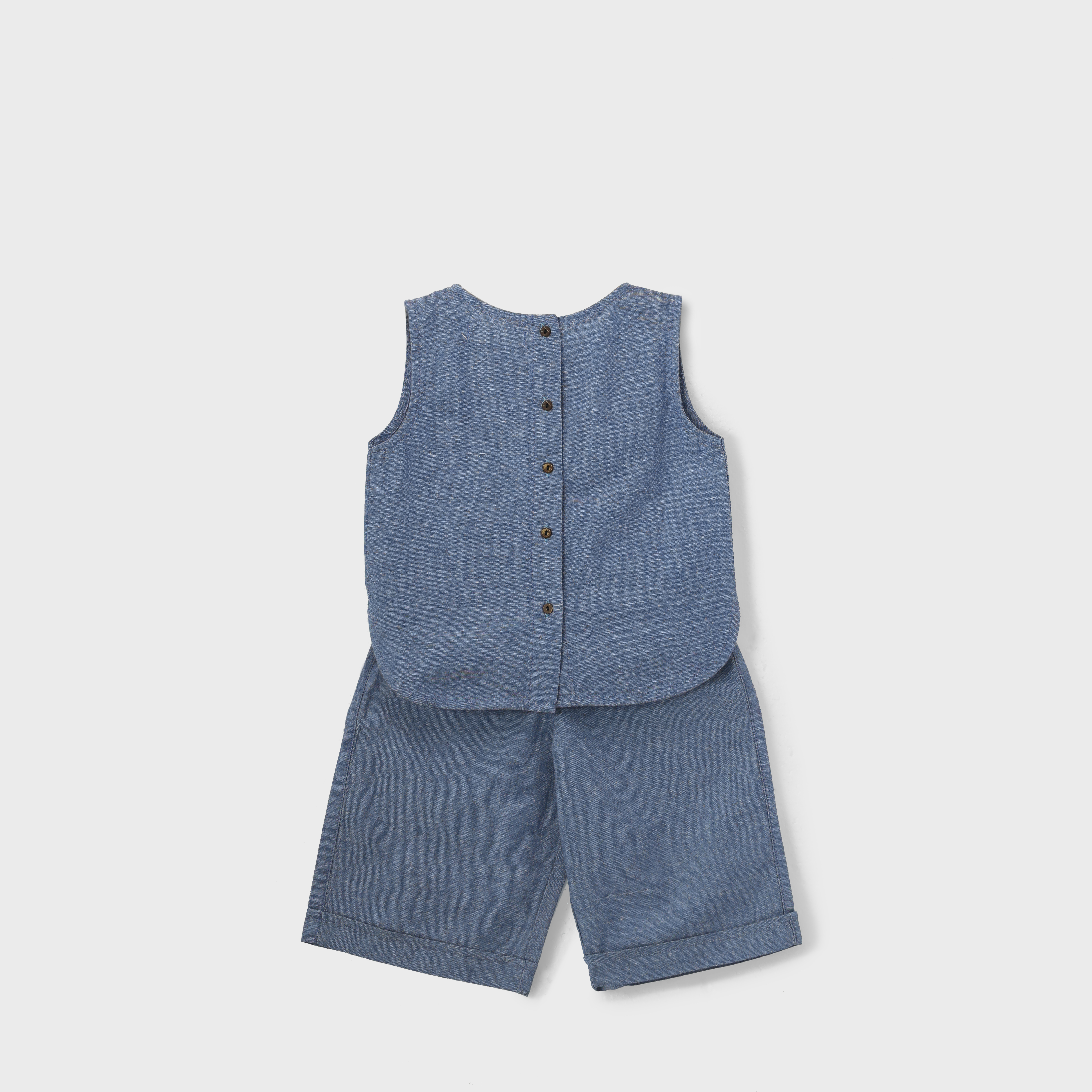 Bộ Áo Quần Linen Thoáng Mát Cho Bé Trai / Bé Gái - AMY SET - SEL007 - SAOLA KIDS CLOTHING