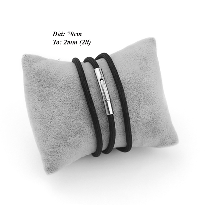 Dây chuyền sợi dù Thái 2li dài 70cm khóa inox MDC096-7