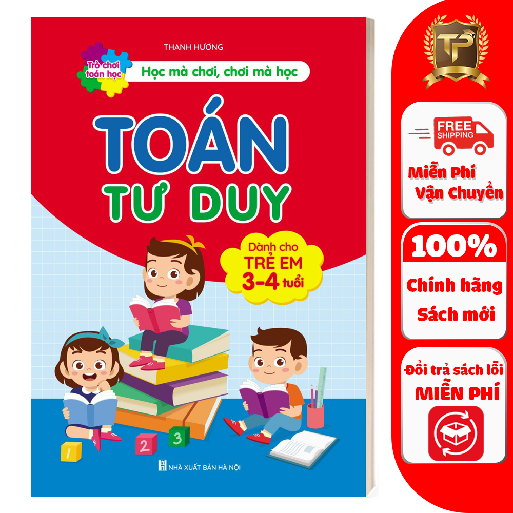 Sách - Toán Tư Duy - Dành cho trẻ em từ 3-4 tuổi (1 cuốn)