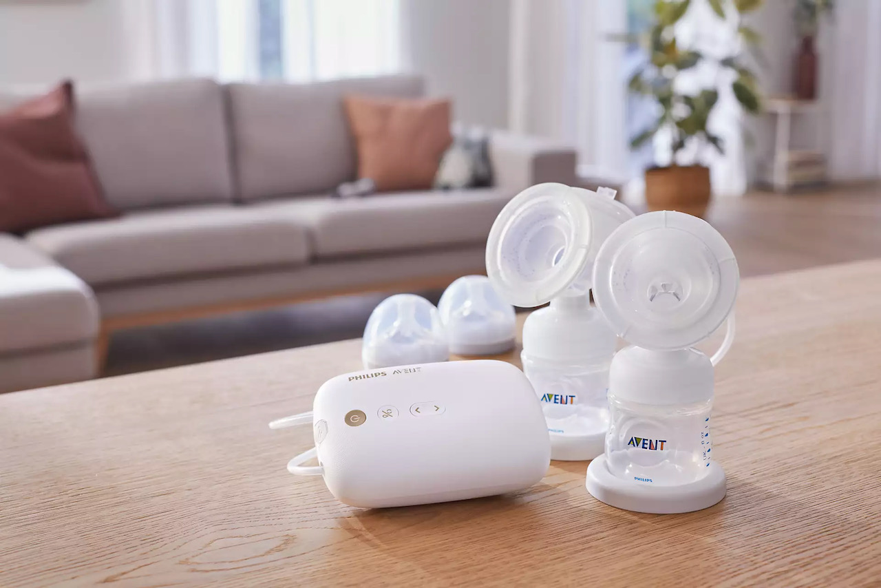 Máy hút sữa điện đôi Eureka Plus Philips Avent SCF393/11- Bản dùng điện - Made in Hungary