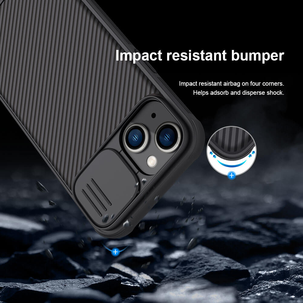 Ốp lưng maqsafe chống sốc cho iPhone 14 Plus bảo vệ Camera hiệu Nillkin Camshield Pro chống sốc cực tốt, chất liệu cao cấp, có khung & nắp đậy bảo vệ Camera - hàng nhập khẩu