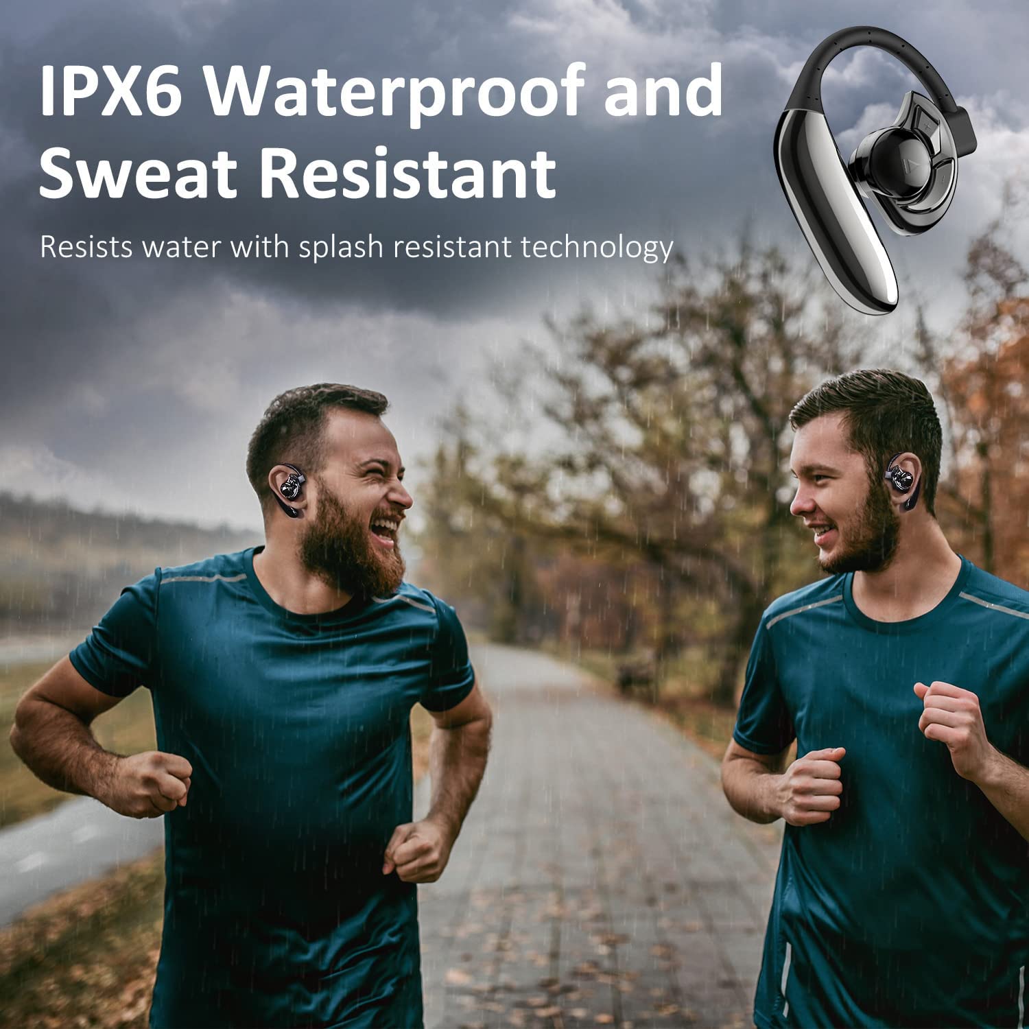 Tai nghe Bluetooth Tai nghe Bluetooth không dây - Tương thích với Android