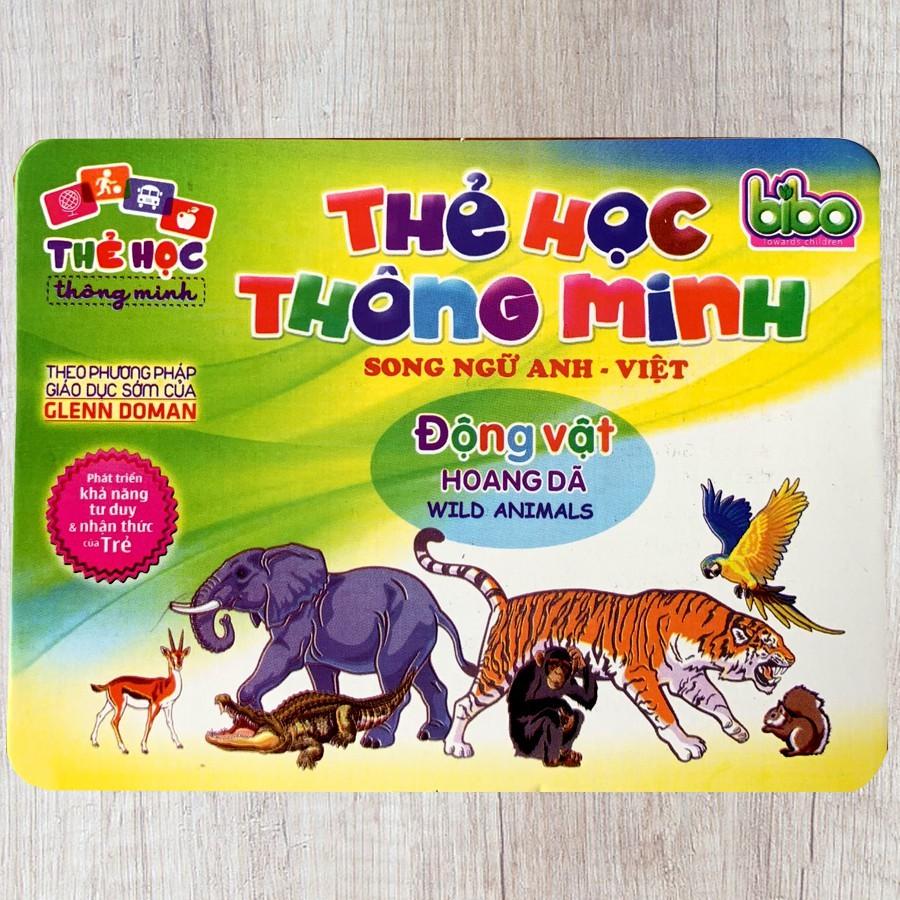 Bộ Thẻ Học Thông Minh Song Ngữ Anh - Việt 12 chủ đề - Đồ chơi giáo dục