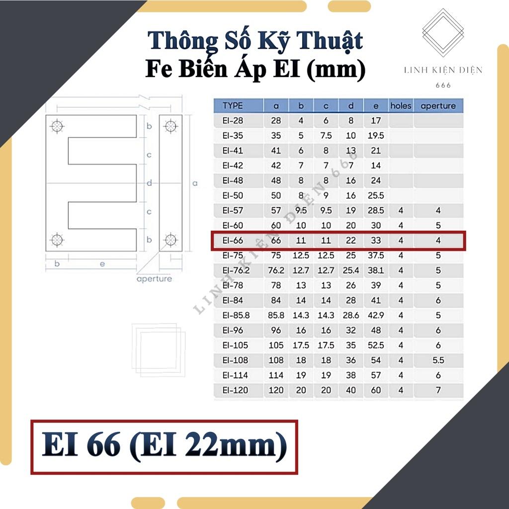 Phe Biến Áp (Lá Mỏng 0.30 mm) Fe Quấn Đổi Nguồn Biến Áp Kích Cơ Phe Kích Cá