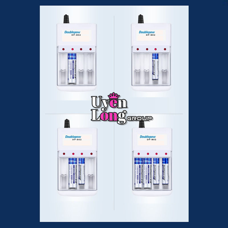 Bộ Pin Sạc + Đế Sạc Loại AA, AAA 1200mAh, Sạc Nhanh, Ứng Dụng Rộng Rãi Cho Nhiều Sản Phẩm Và Thiết Bị