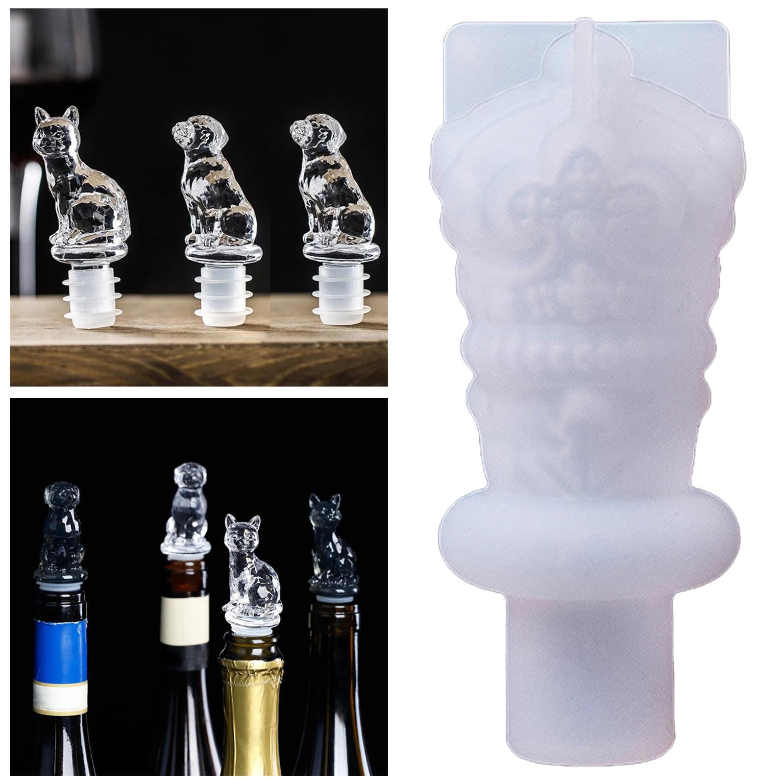Bottle Stopper Crystal Epoxy , Stopper Silicone , Red Bottle Stopper
