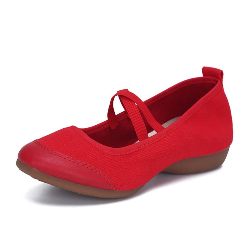 Giày khiêu vũ mềm mại Phụ nữ giày ba lê thoáng khí Color: Style B Shoe Size: 39 (feet 24 cm)