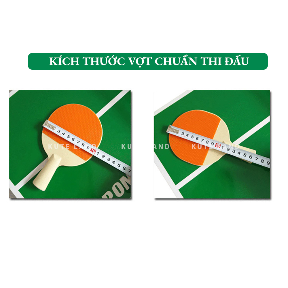 Bàn bóng bàn cỡ lớn 90x40x20 cm gấp gọn đầy đủ dụng cụ lưới, vợt tặng kèm 2 quả bóng bàn