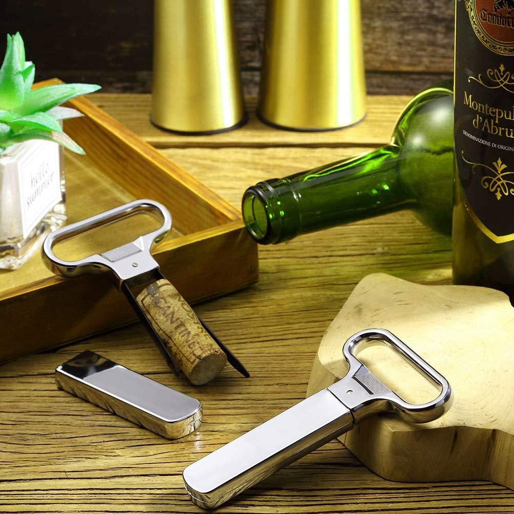 Multifunks Wine Corkscrew Chai mở thép không gỉ hai nút nút chai cho chai rượu vang, rượu sâm banh, bia