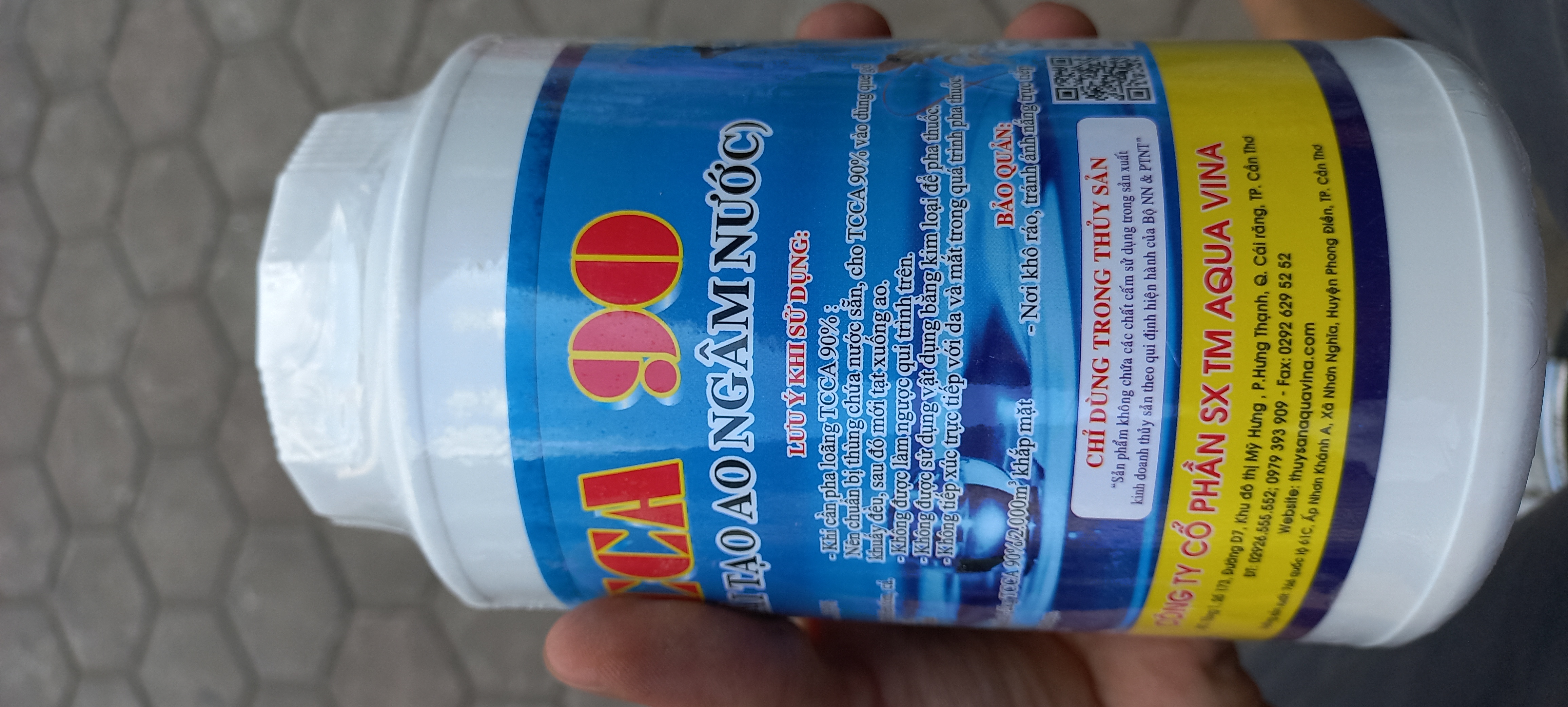Tcca 90, dang bột, lon 1kg