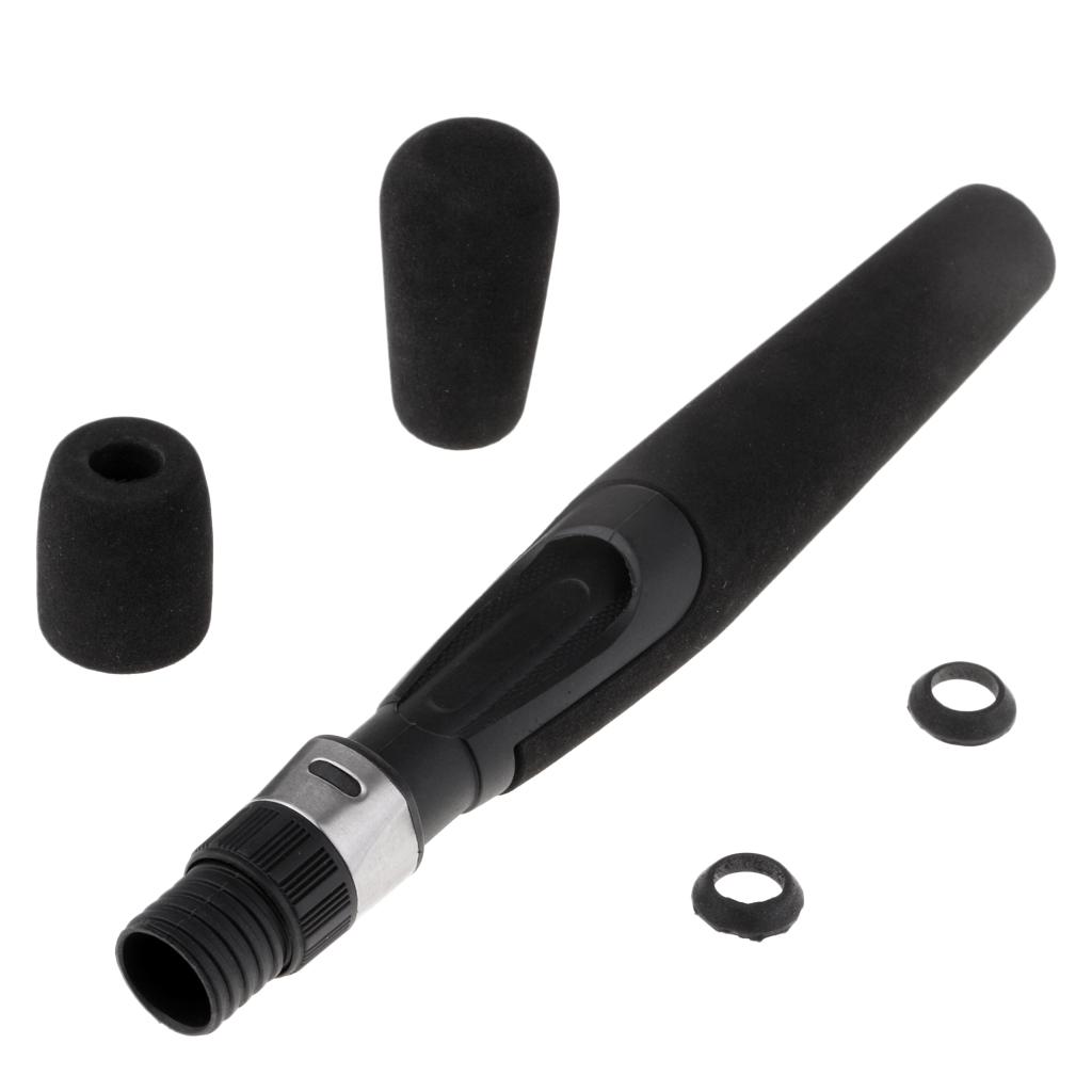 High Density EVA Ice Fishing Spinning Rod Handle Split Grip with Reel Seat