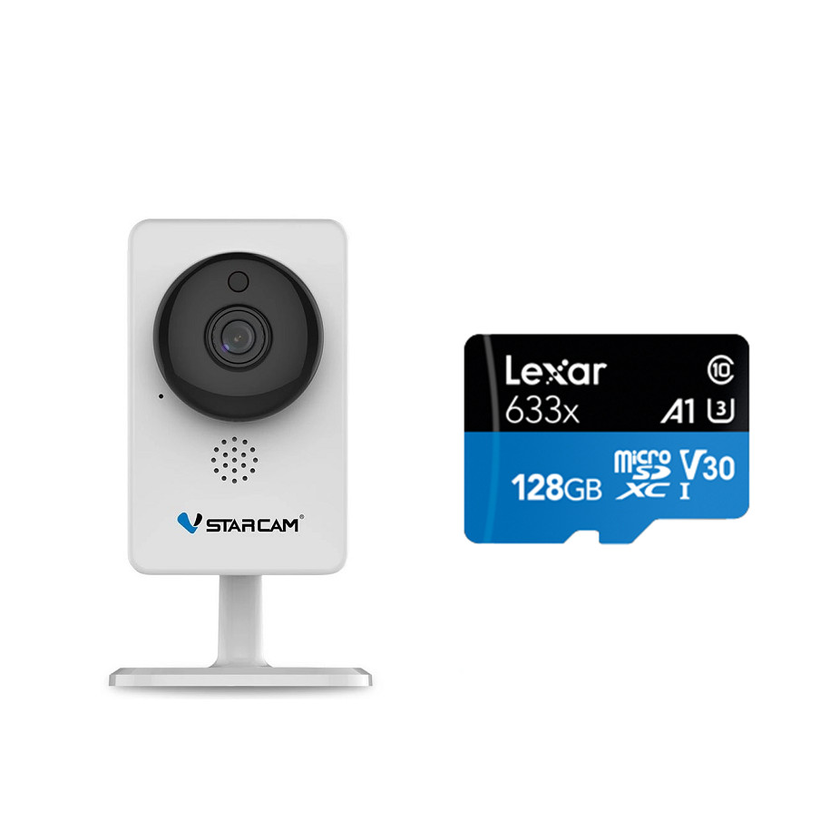 Camera IP Wifi VStarcam C92s 2.0 - Full HD 1080p không dây , Kèm thẻ nhớ 128GB A1 Lexar - Hàng chính hãng