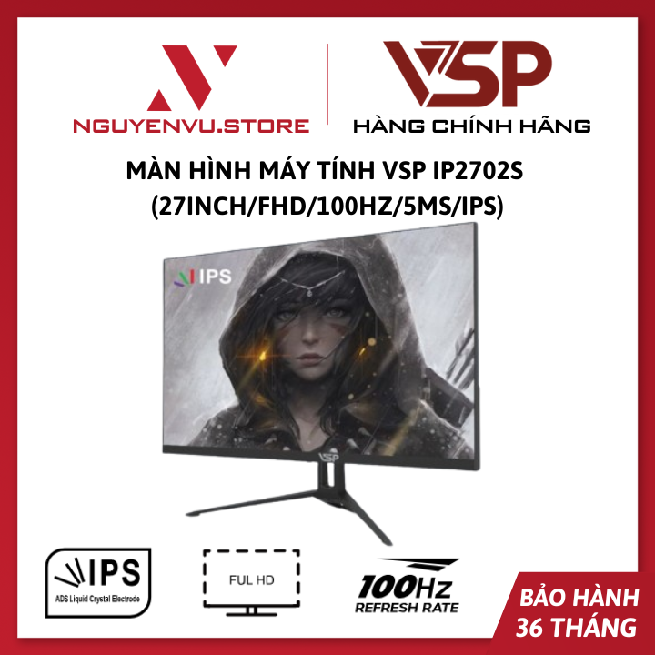 Màn hình máy tính VSP IP2702S (27inch/FHD/100Hz/5ms/IPS) - Hàng Chính Hãng