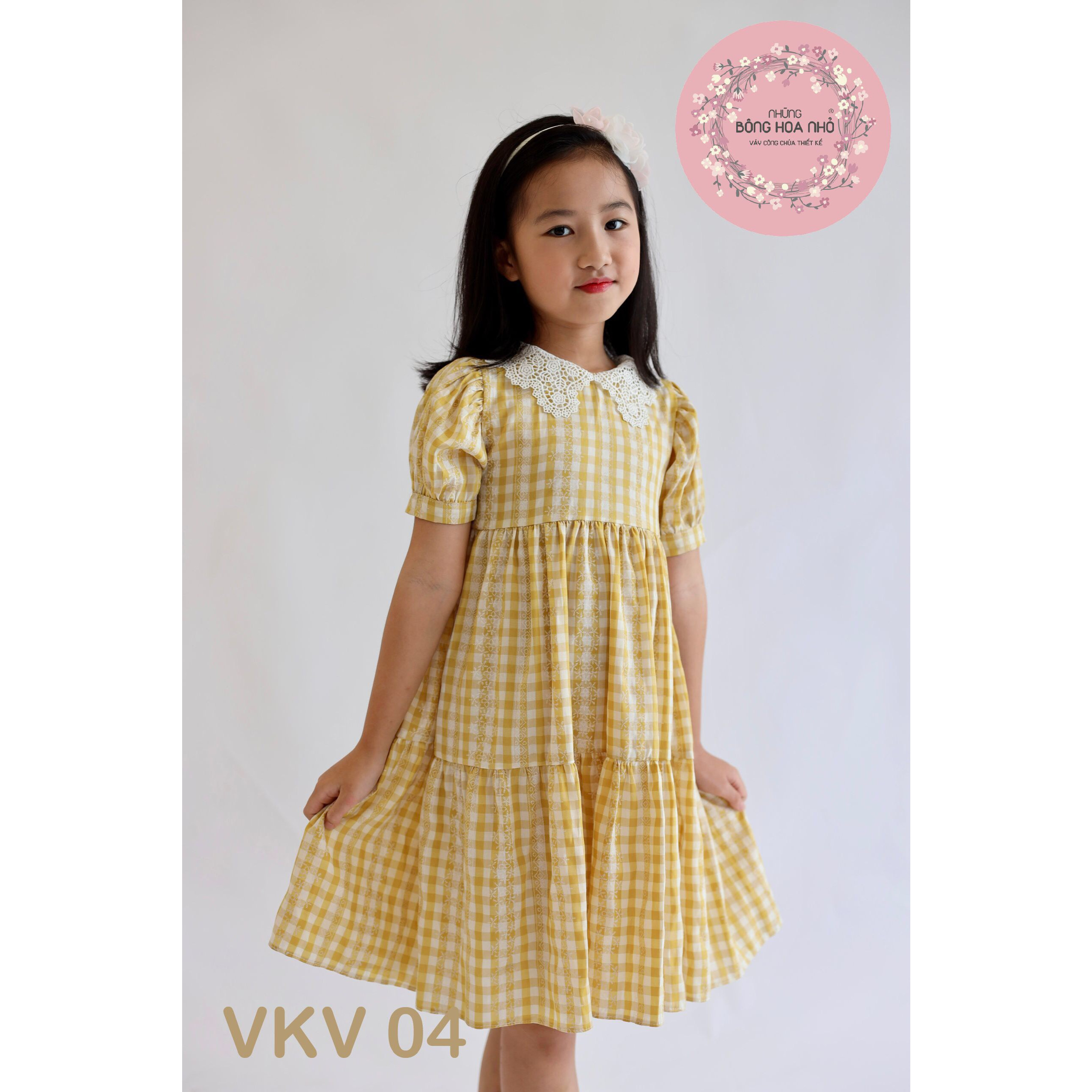 Váy bèo tùng tầng - Vàng