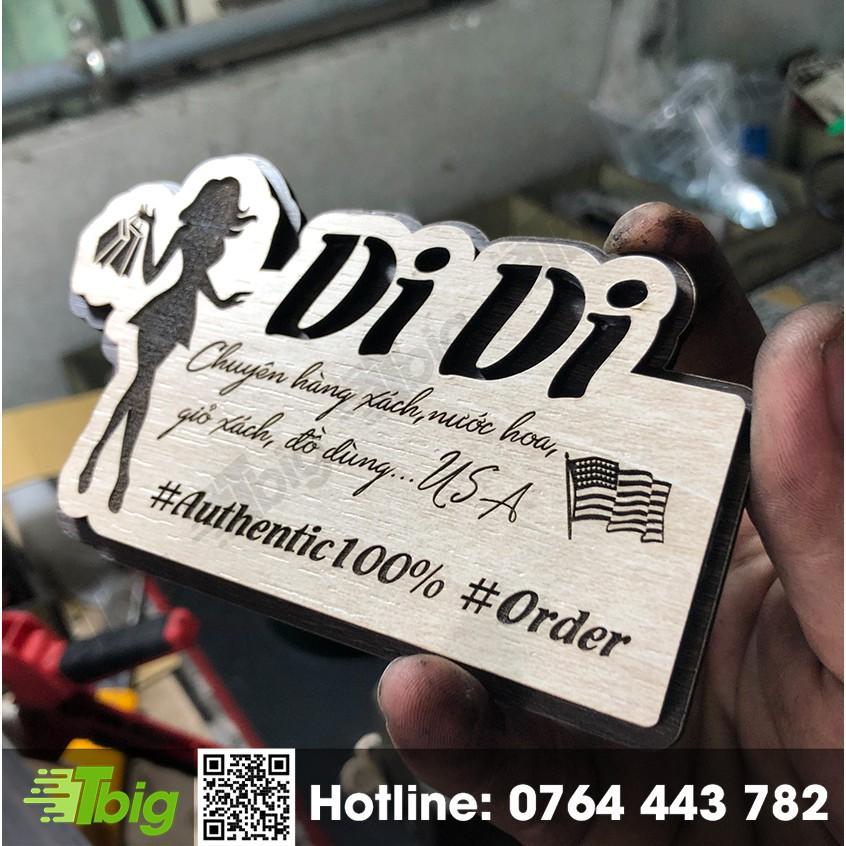 Bảng gỗ tên shop mini  chúng tôi thiết kế theo yêu cầu