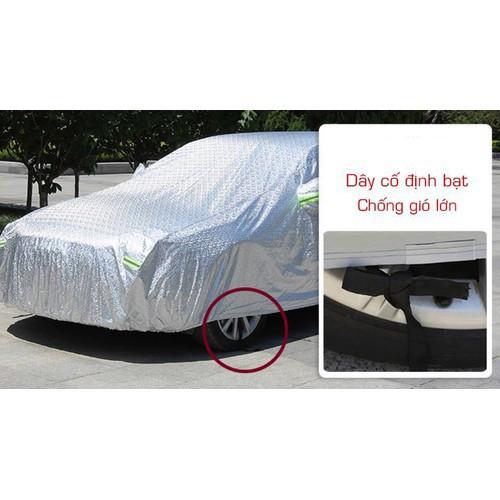 Bạt phủ toàn xe - 3 Lớp - Tráng nhôm - Cách nhiệt - Chống nắng - Chống thấm nước