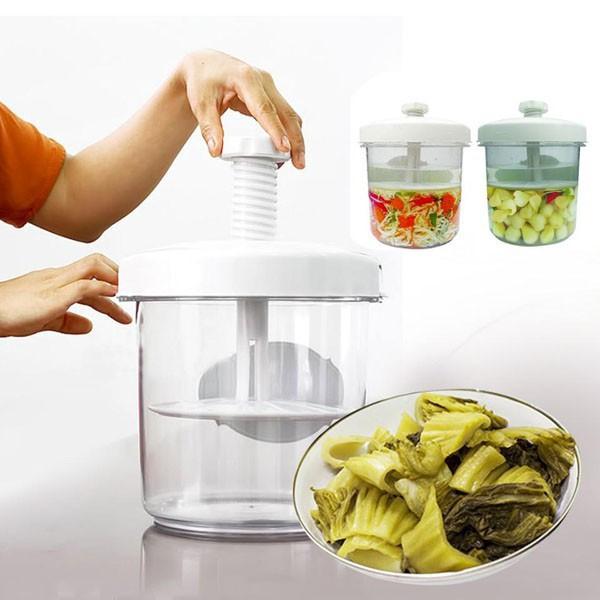 Hộp muối dưa cà thông minh 5L Kích Thước Lớn - đồ dùng nhà bếp ủ kimchi cao cấp