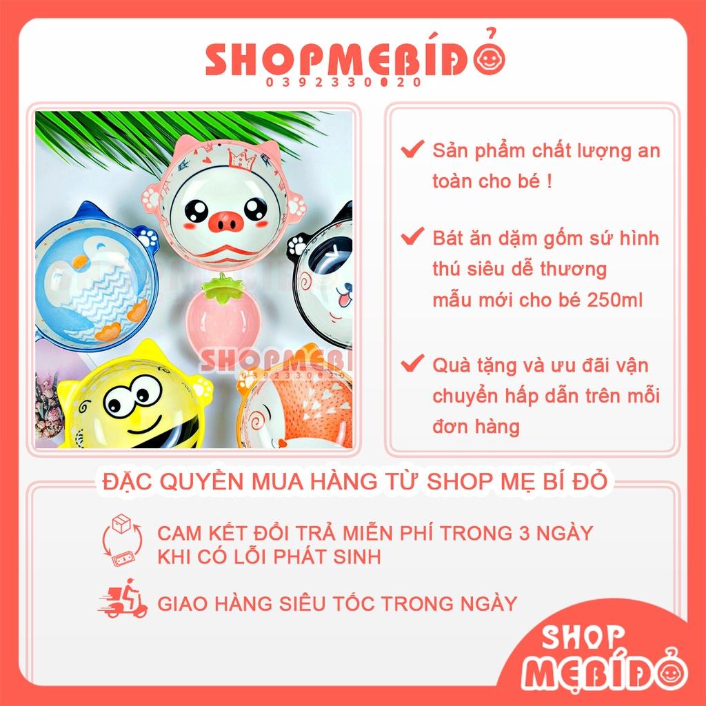 Bát Ăn Dặm Gốm Sứ Hình Thú Siêu Dễ Thương Mẫu Mới Cho Bé 250ml