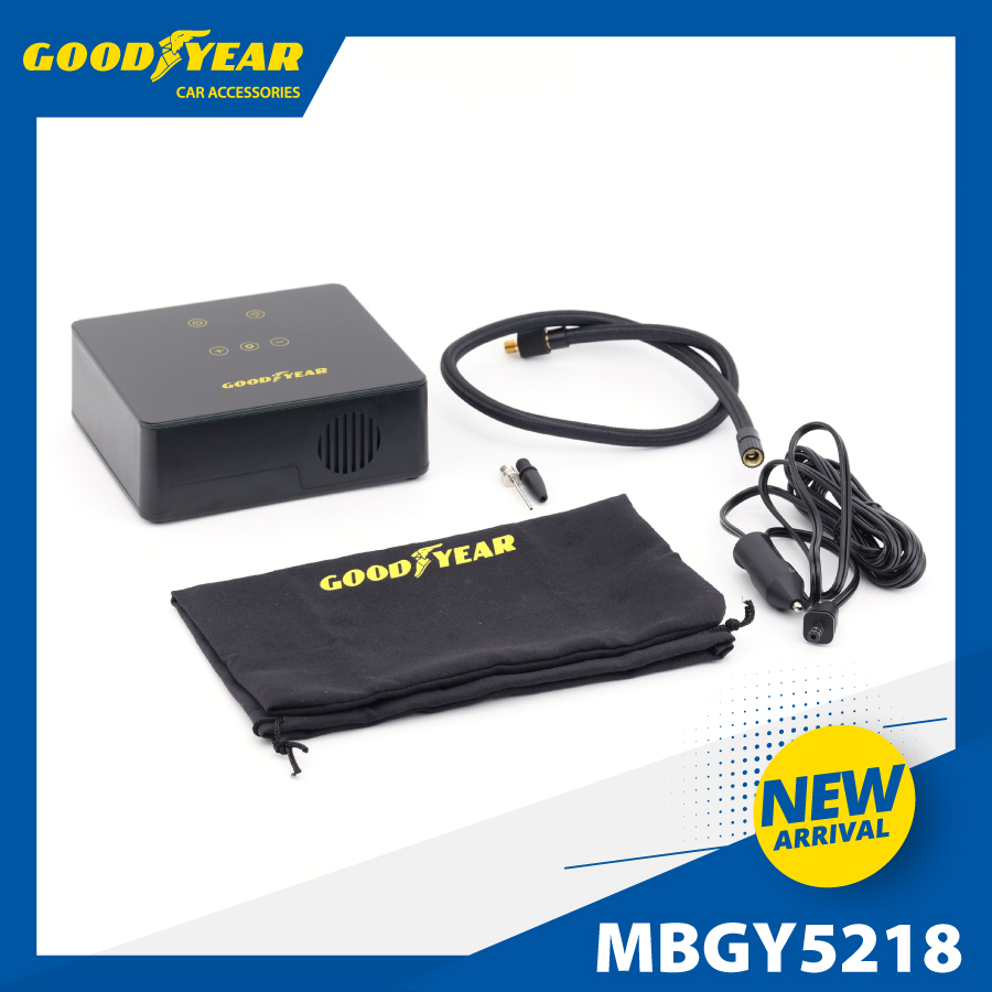 Máy Bơm Lốp Ô Tô Điện Tử Cảm Ứng Thông Minh Đa Năng GOODYEAR GY-5218 - Nhập Khẩu Chính Hãng