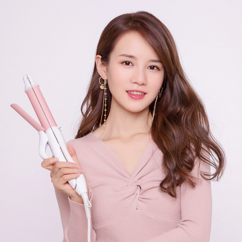 Máy ép thẳng & uốn xoăn VIVID&VOGUE®️ VAV055A, máy làm xoăn trục 32mm, máy ép tóc chỉnh nhiệt độ dành cho mọi loại tóc