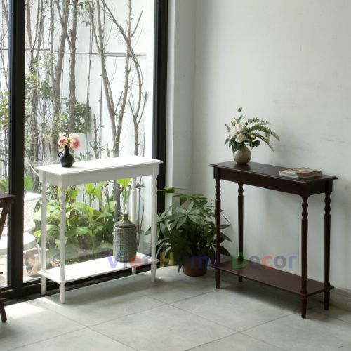 Bàn Console Trang Trí Chân Tiện Màu Nâu 9001- Thương hiệu Viet Home Decor