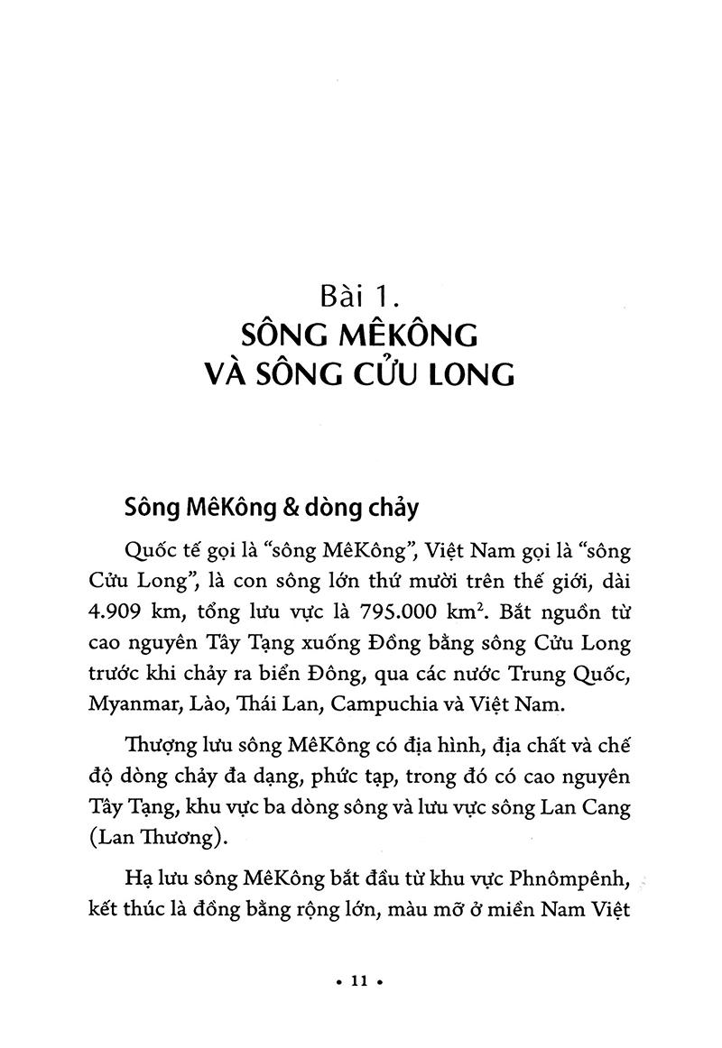 Sách Sông Mê Kông Hay Sông Cửu Long Với Biến Đổi Khí Hậu Toàn Cầu