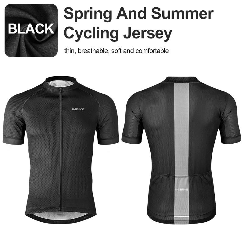 INBIKE Mùa Hè Đi Xe Đạp Jersey Thoáng Khí Xe Đạp Quần Áo Nam Cảo Tháo Áo Sơ Mi Tay Ngắn MTB Xe Đạp Quần Áo Đua Xe Thể Thao JS001 Color: Green Size: XXL