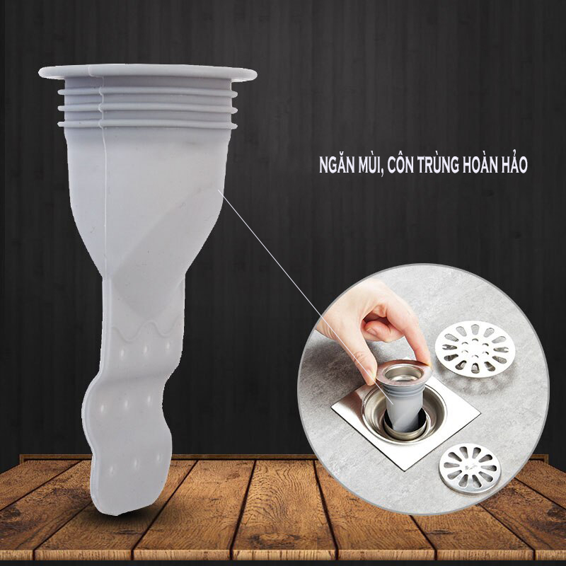 Silicone thoát sàn chống mùi, ngăn côn trùng vi khuẩn chui lên lắp thoát sàn Nhà tắm, ống xả nước máy giặt, chậu rửa mặt - Phiên bản nâng cấp thế hệ 2 - Model S121 - Xuất xứ: Hàn Quốc