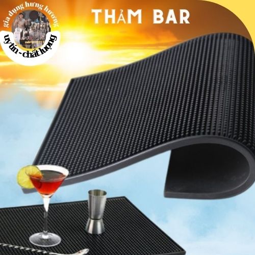 Thảm bar pha chế, thảm caosu quầy bar, thảm bar pha ch, thảm bar để ly, Thảm Cao Su Quầy Bar 45x30cm