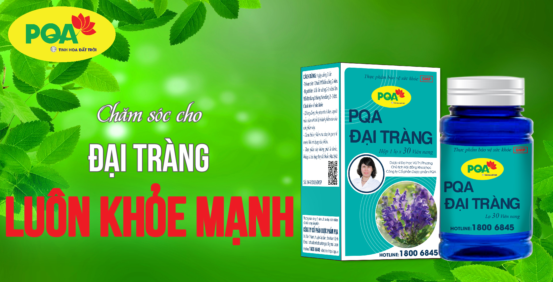PQA Đại Tràng lọ 30 viên nang là dược phẩm thảo dược dùng cho người bị viêm đại tràng hỗ trợ ngăn ngừa các triệu chứng của viêm đại tràng cấp và mạn tính, rối loạn tiêu hóa.