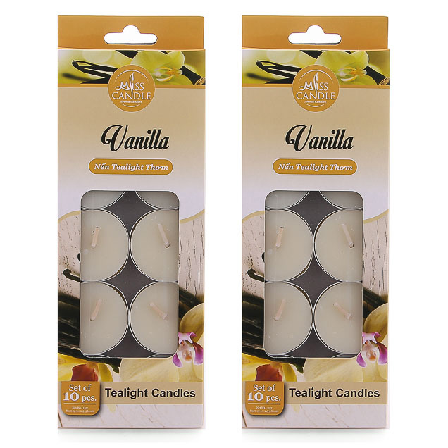 Bộ 2 hộp nến tealight thơm Miss Candle FtraMart MIC0147 (Lựa chọn 10 mùi hương)