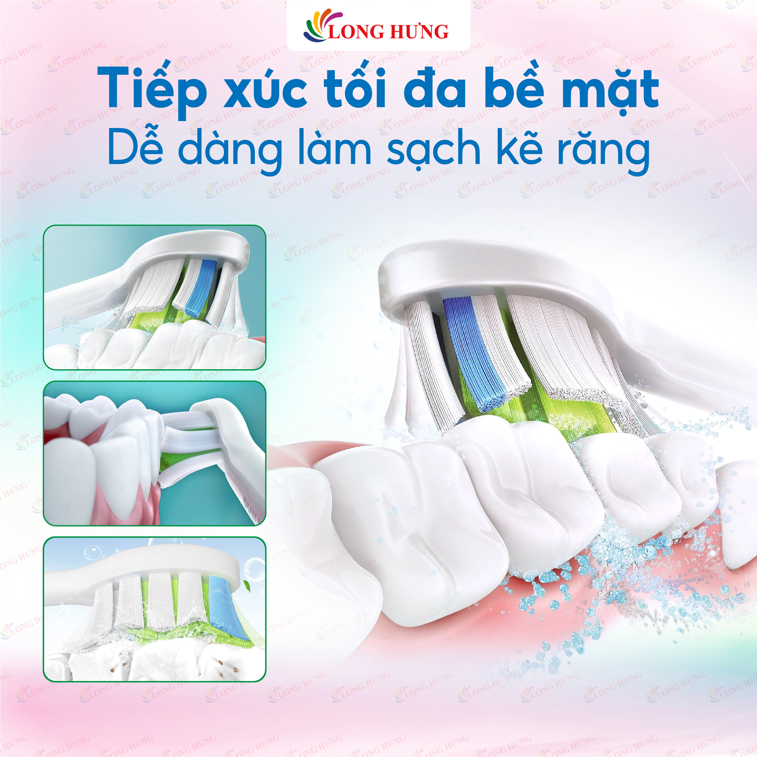Đầu bàn chải điện Philips Sonicare W2 Optimal White HX606 - Hàng chính hãng